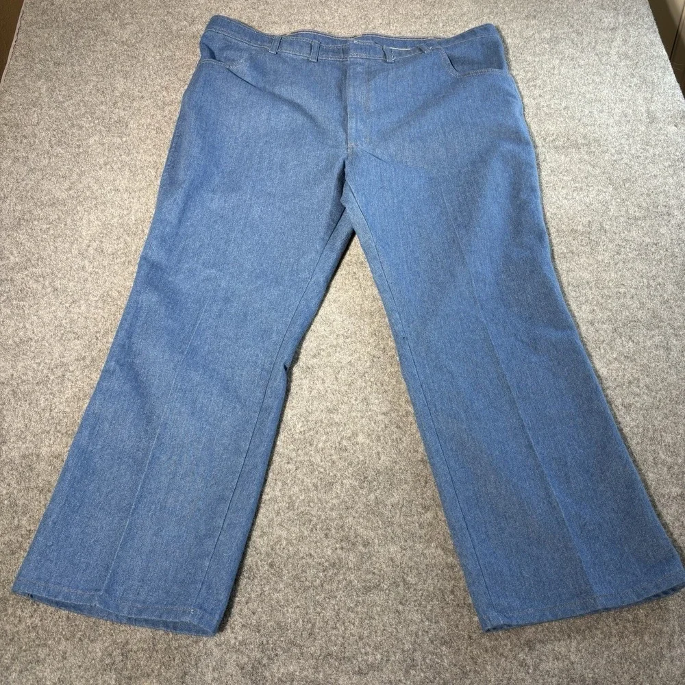 Wrangler Jeans 46x30 (Fits 45X30) Mens Regular Fit Blue Denim Classic Workwear